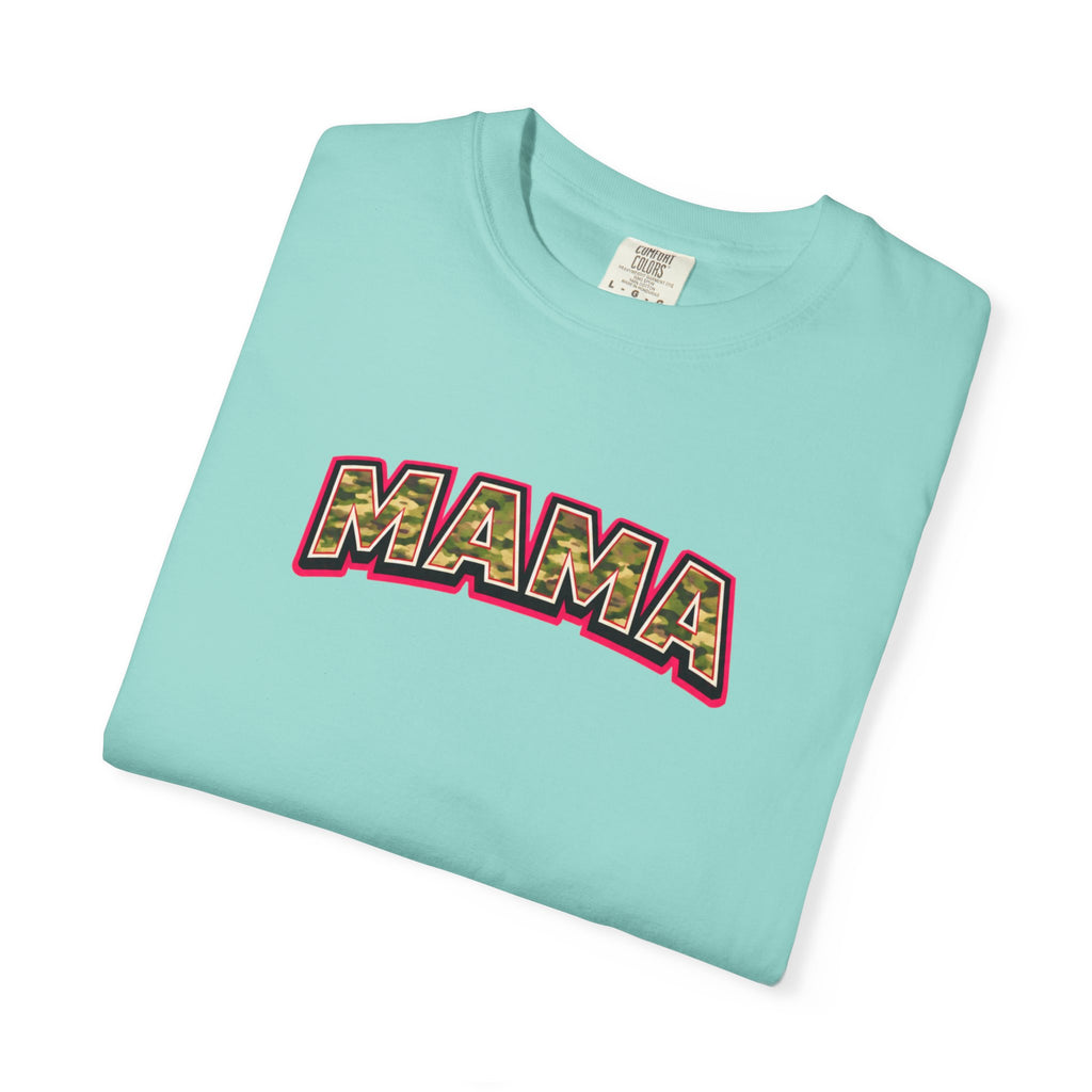 Mama Camo Retro T-Shirt — Vintage Lettering Mother's Day Tee