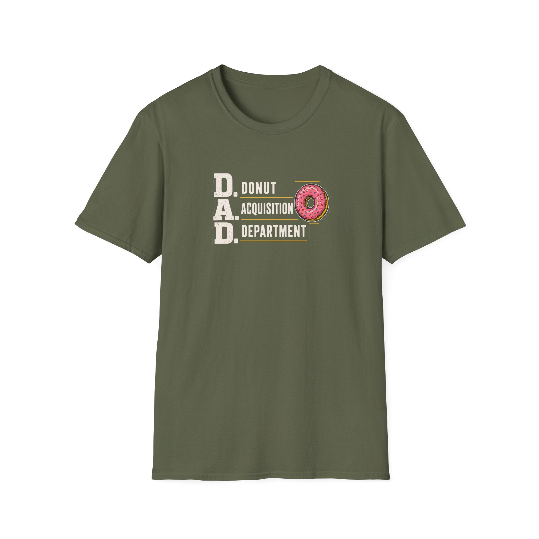 Donut Acquisition Department T-Shirt – D.A.D. Funny Dad Shirt for Donut Lovers