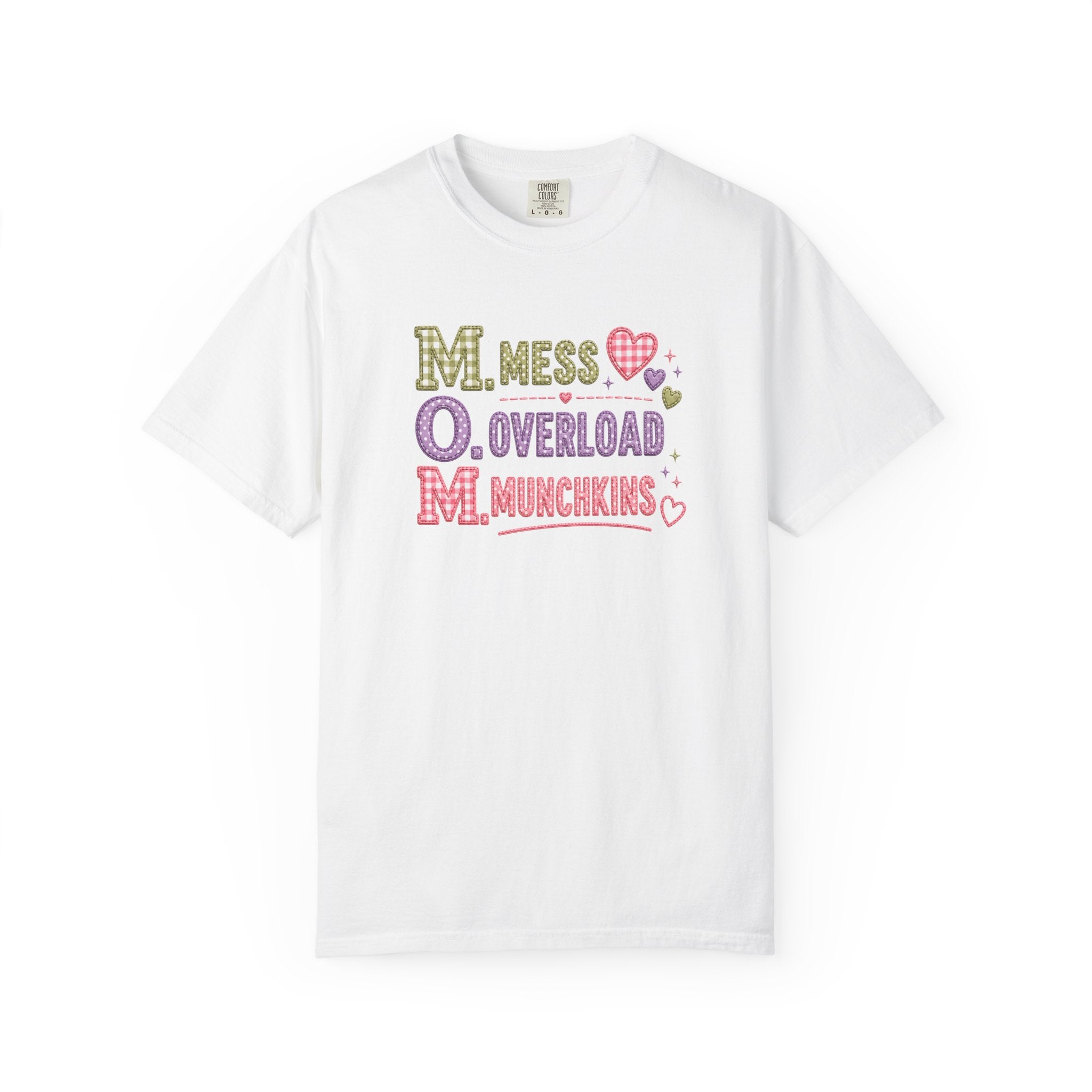 M.O.M. Graphic T-Shirt — "Mess Overload Munchkins" Cute Mom Tee