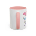 Accent Coffee Mug — "Gran: Is The Sunshine" Embroidered Heart Design (11/15oz)
