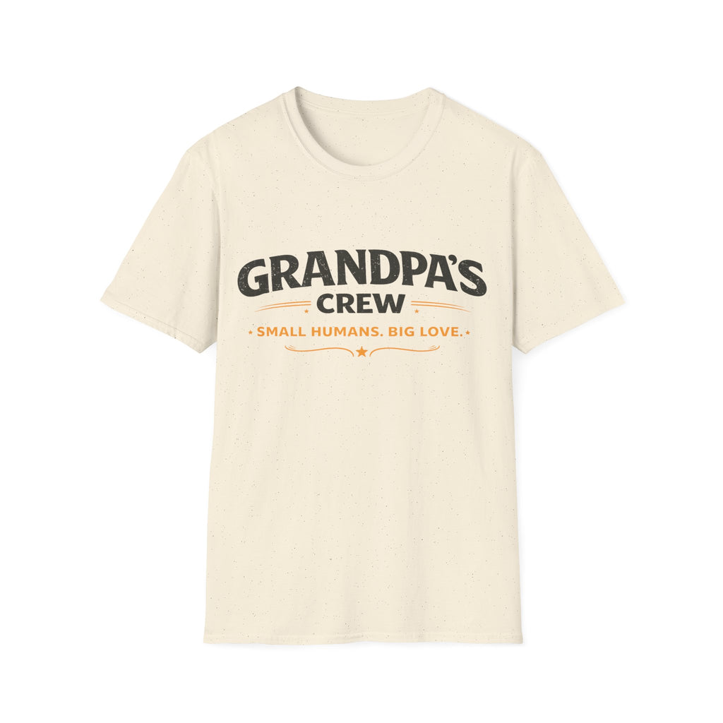 Grandpa's Crew T-Shirt — "Small Humans, Big Love" Grandpa Gift