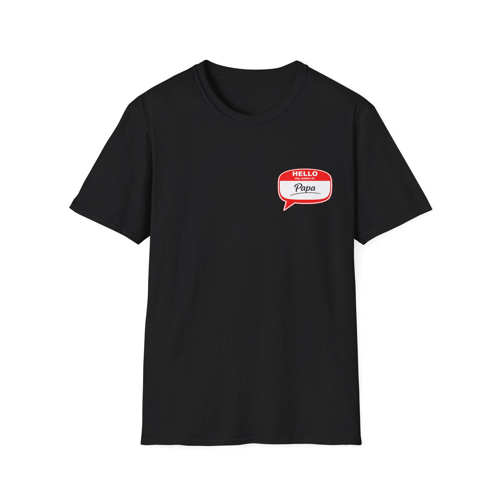 Hello Papa Speech Bubble T-Shirt – Cute Dad Gift for New Fathers & Father’s Day