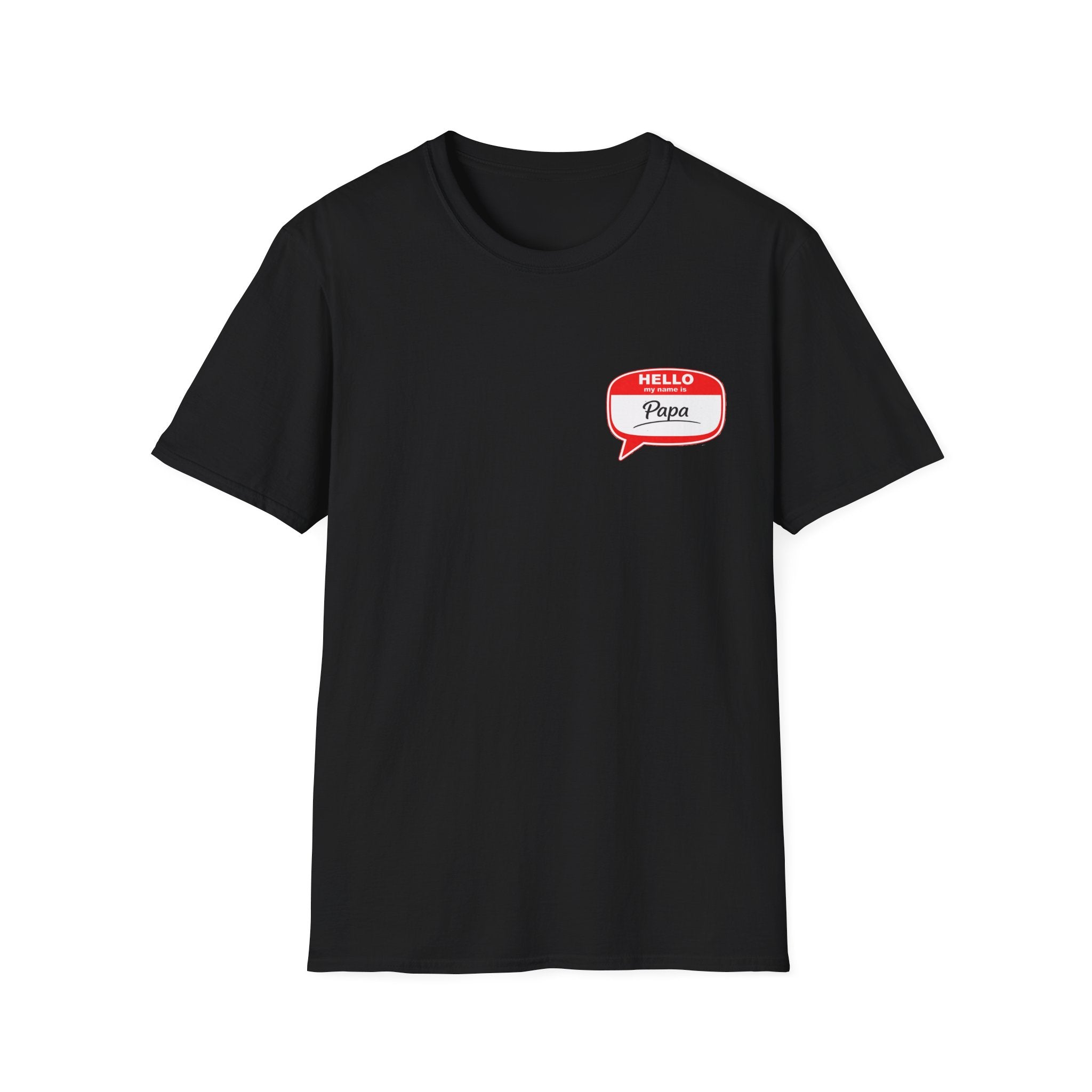 Hello Papa Speech Bubble T-Shirt – Cute Dad Gift for New Fathers & Father’s Day