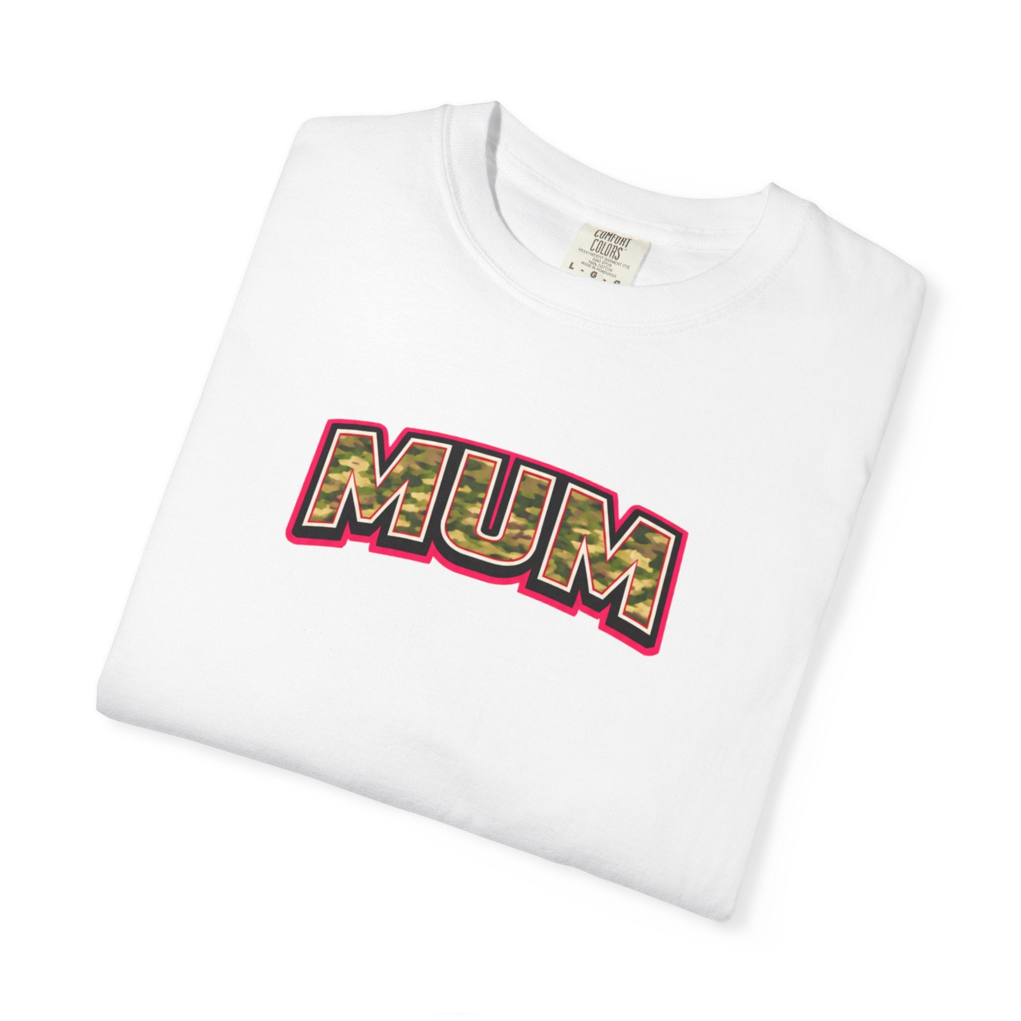 Mum Camo Print Logo T-Shirt