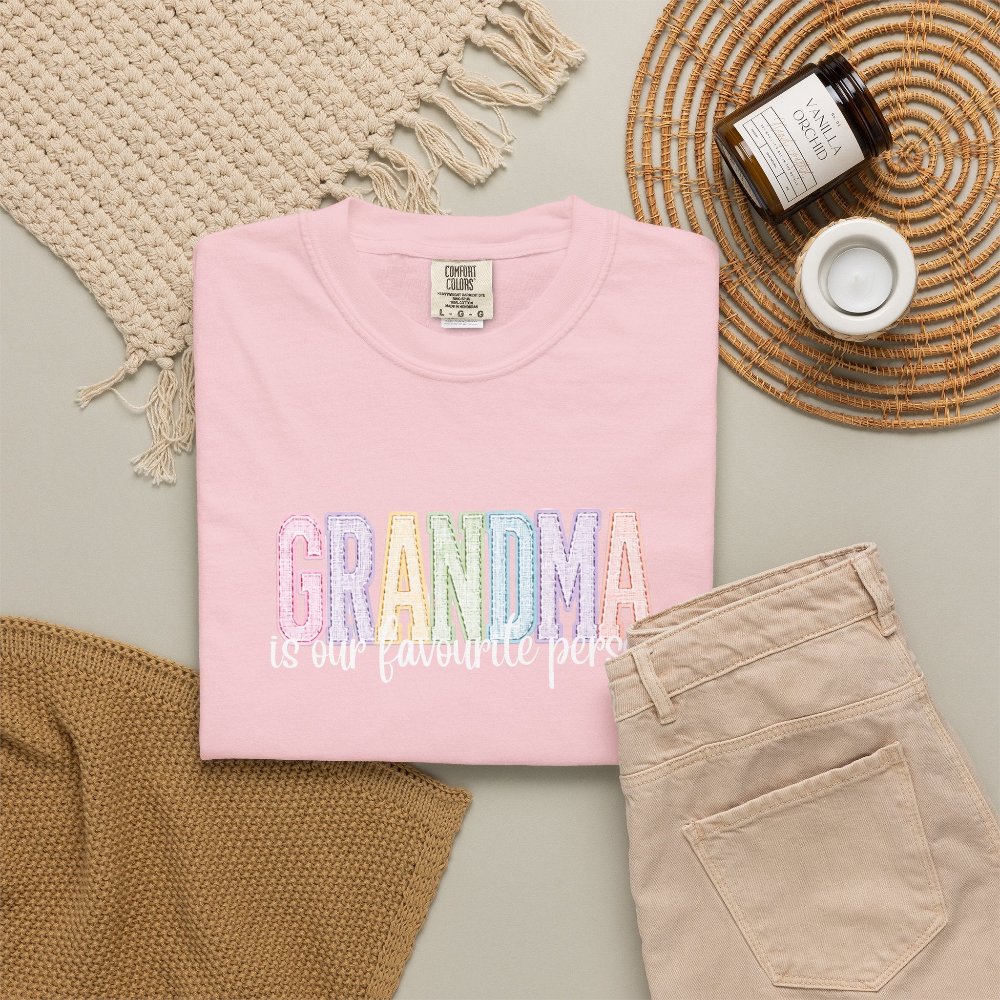 Grandma Pastel Rainbow T-Shirt — Cute Grandma Gift, Mother's Day Tee