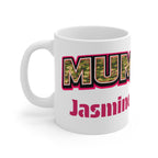 Mug — 'MUM' Camo Retro Outline Mug, Bold Pink-Trim Mother's Day Gift