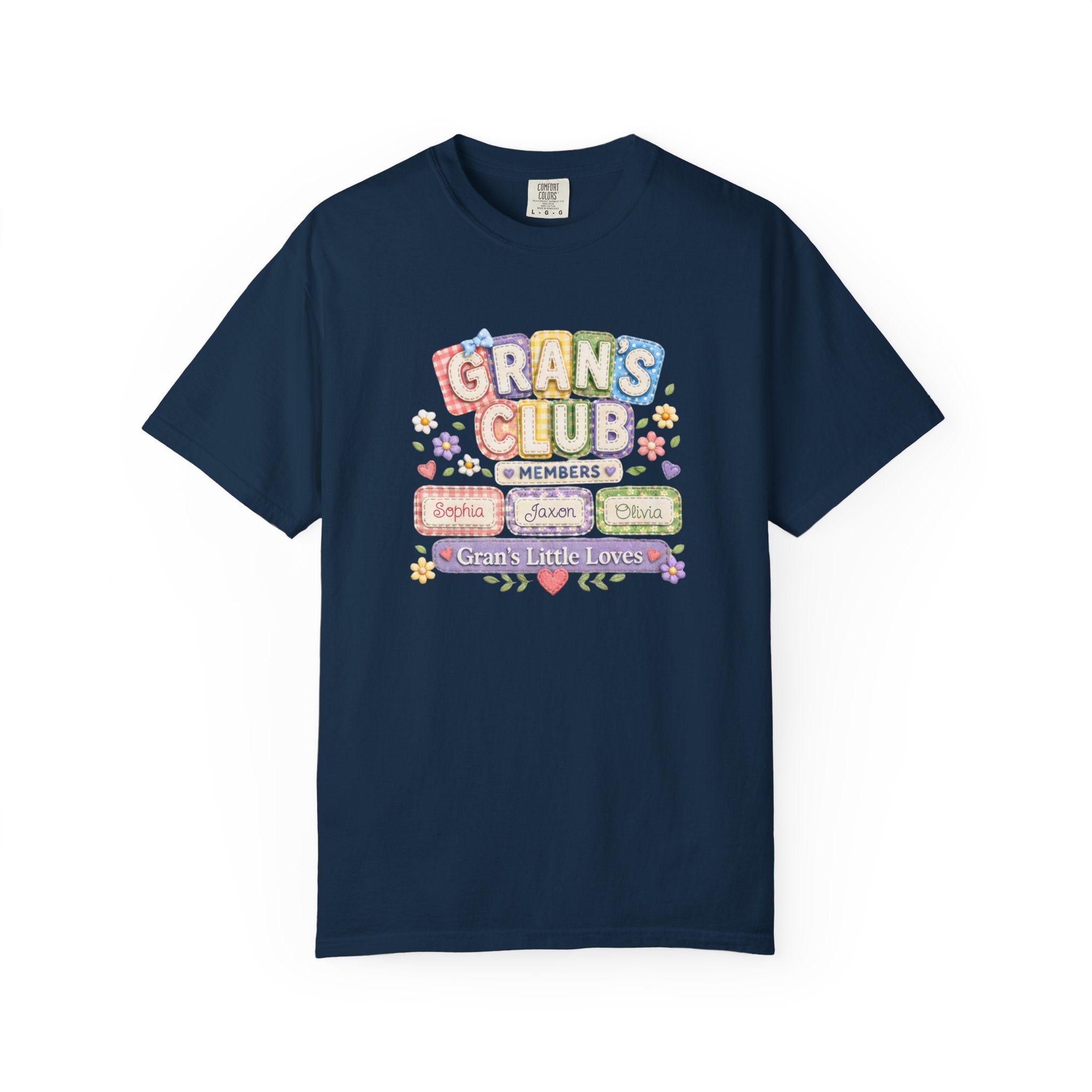 Grans Club T-Shirt – Personalized ‘Grans Club’ Family Names Tee