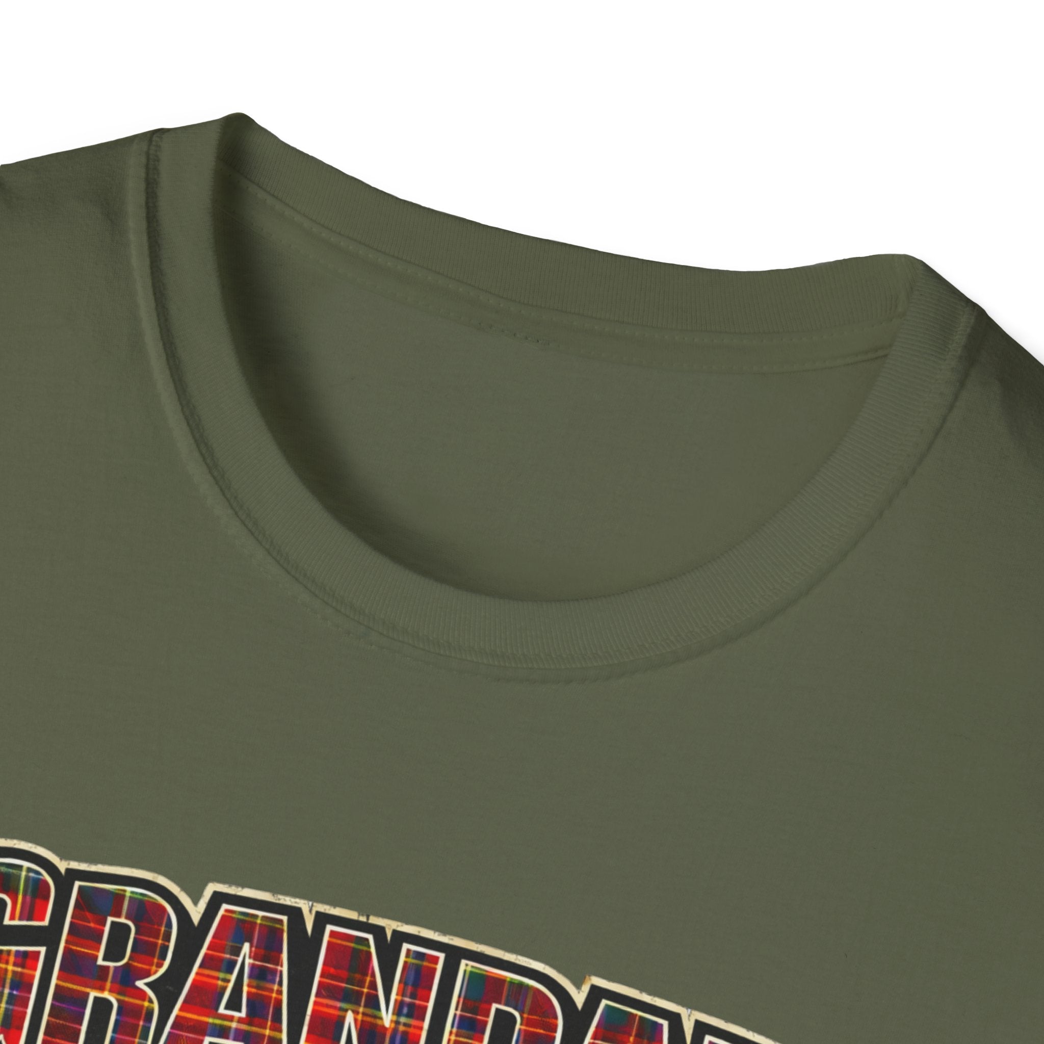 Grandad Plaid Family T-Shirt — "Loved by the Little Clan" Gift Tee