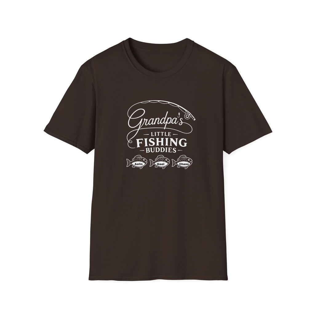 Fishing T-Shirt — "Grandpa's Little Fishing Buddies" Grandpa & Kids Matching Tee