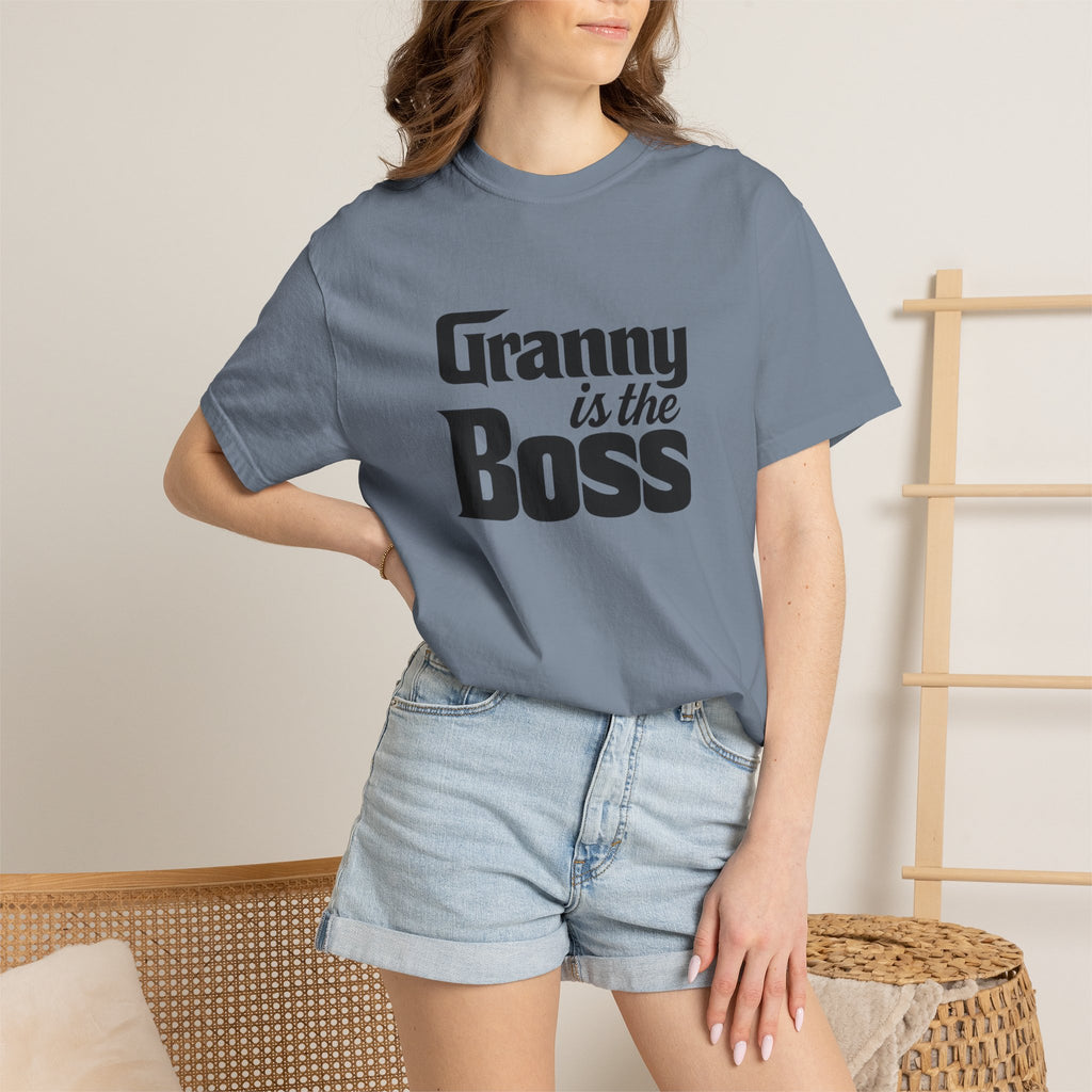 Granny Is the Boss T-Shirt – Funny Grandma Gift, Mother’s Day & Birthday Tee