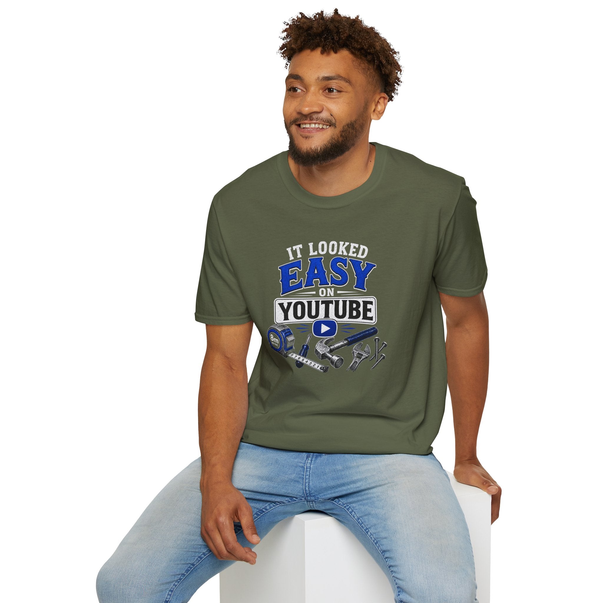 It Looked Easy on YouTube T-Shirt — Funny DIY & Mechanic Gift