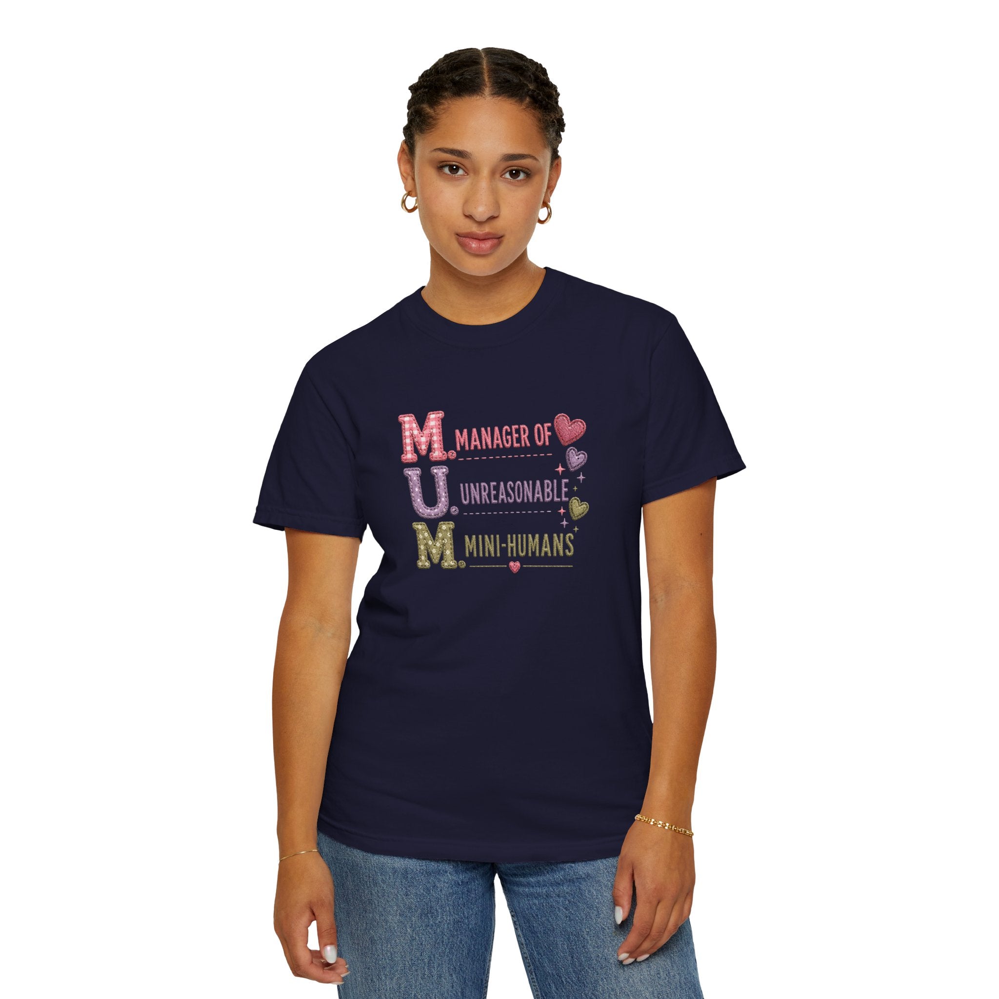 MUM: Manager of Unreasonable Mini-Humans T-Shirt — Funny Mother's Day Tee