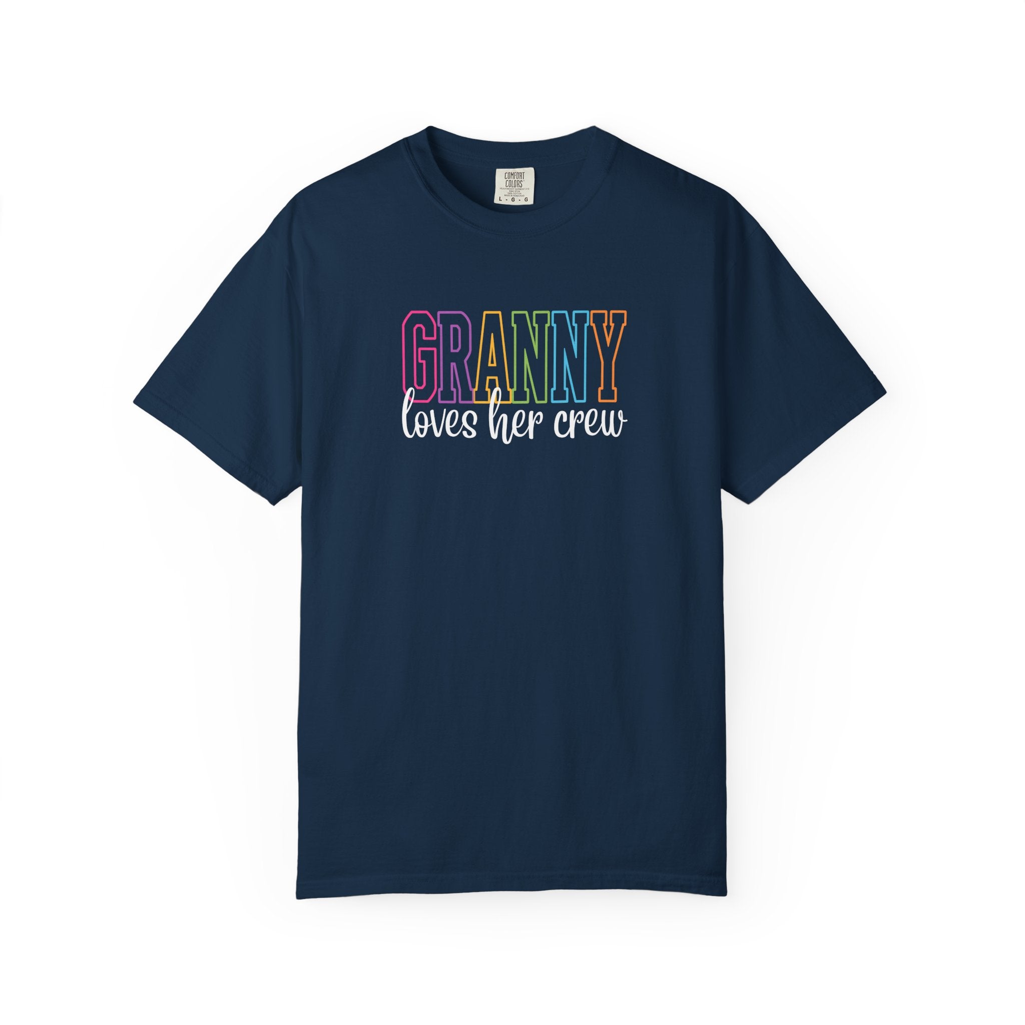 Grandma Loves Her Crew T‑Shirt — Pastel Family Grandma Tee