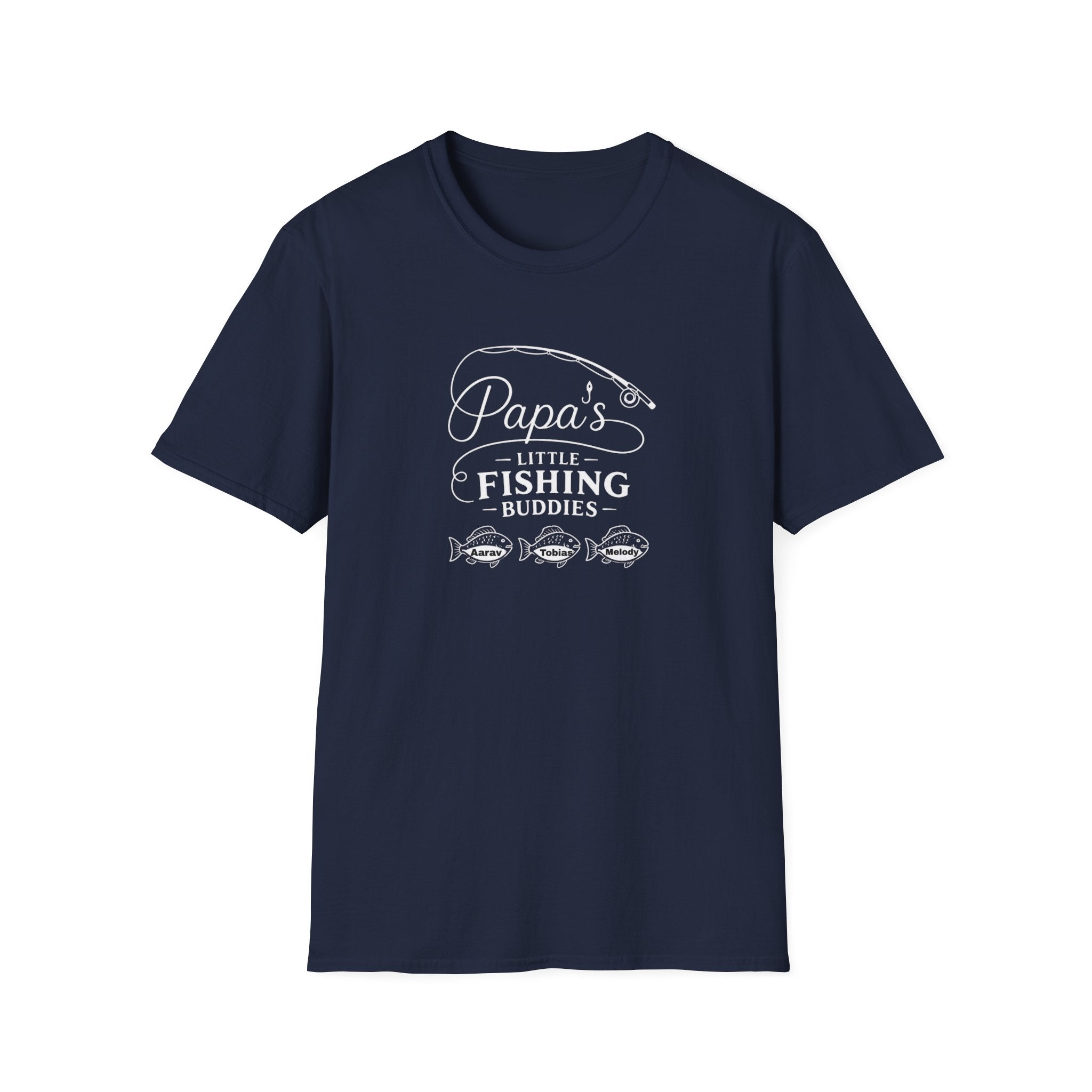 Papa's Little Fishing Buddies T-Shirt — Fathers Day Fishing Tee