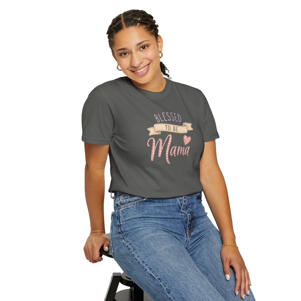 Blessed to Be Mama T-Shirt — Cute Mom Pregnancy Announcement Tee