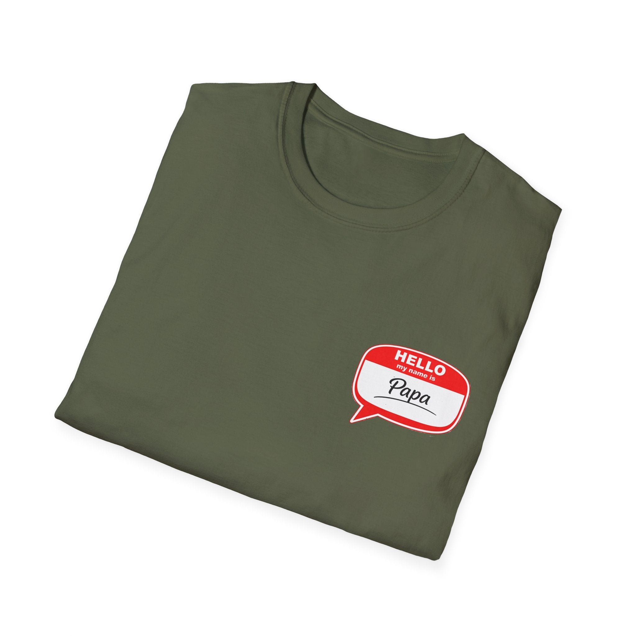 Hello Papa Speech Bubble T-Shirt – Cute Dad Gift for New Fathers & Father’s Day