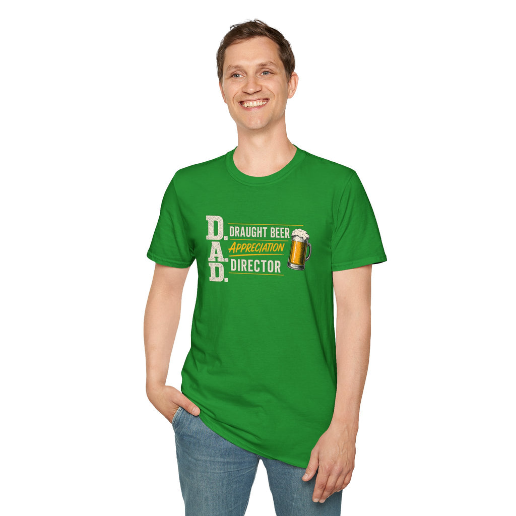 DAD Draught Beer Appreciation Director T-Shirt – Funny Father's Day Beer Tee