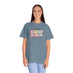 Granny Floral Retro Tee — "My Favourite People Call Me Granny"