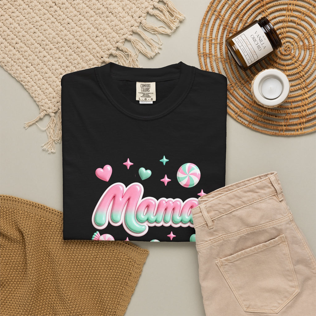 Mama Pastel Candy Script T-Shirt