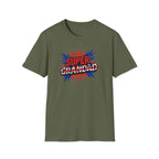 Super Grandad Union Jack/England themed Comic-Style T-Shirt