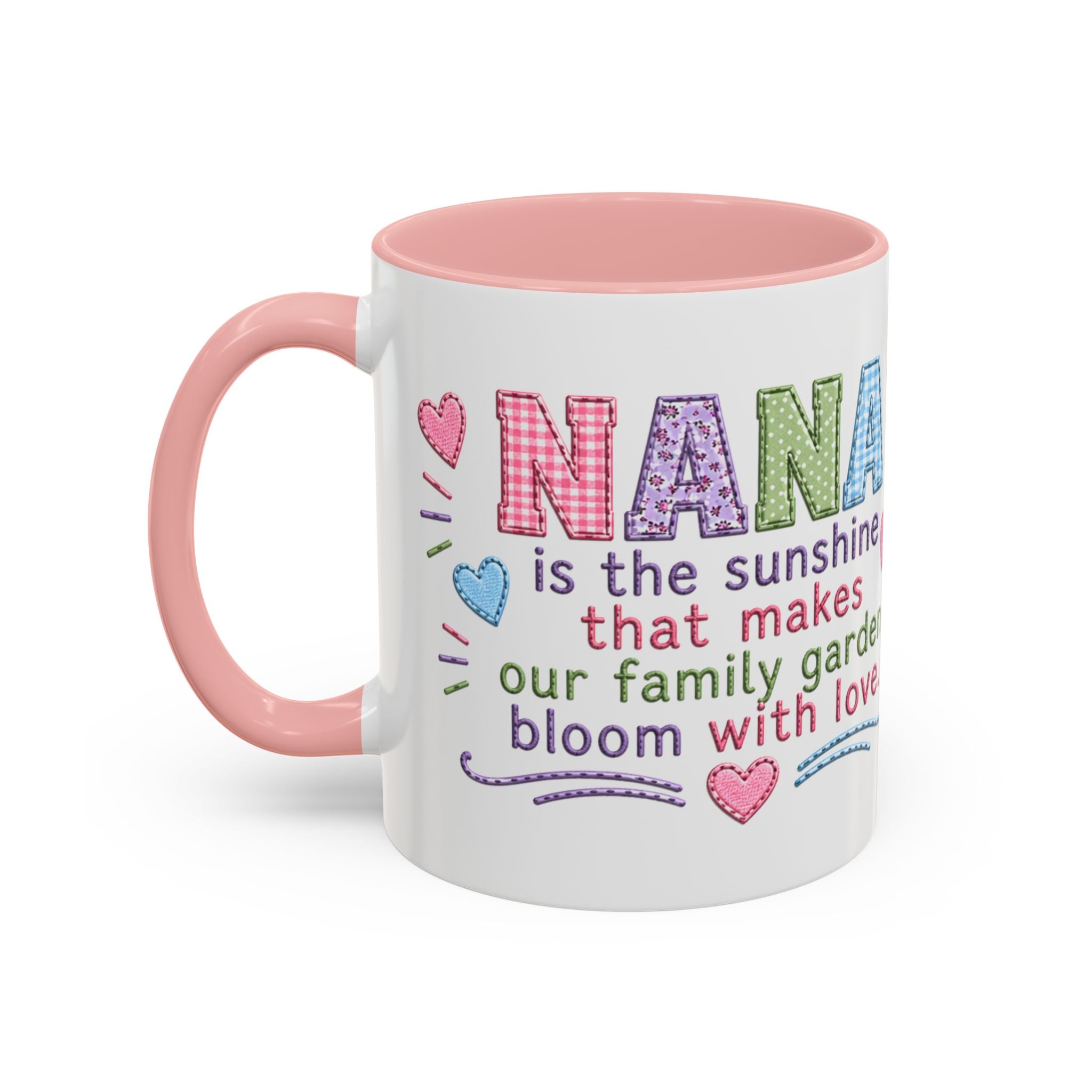 Coffee Mug — "Nana: You Make My Garden Bloom" Floral Accent Gift Mug