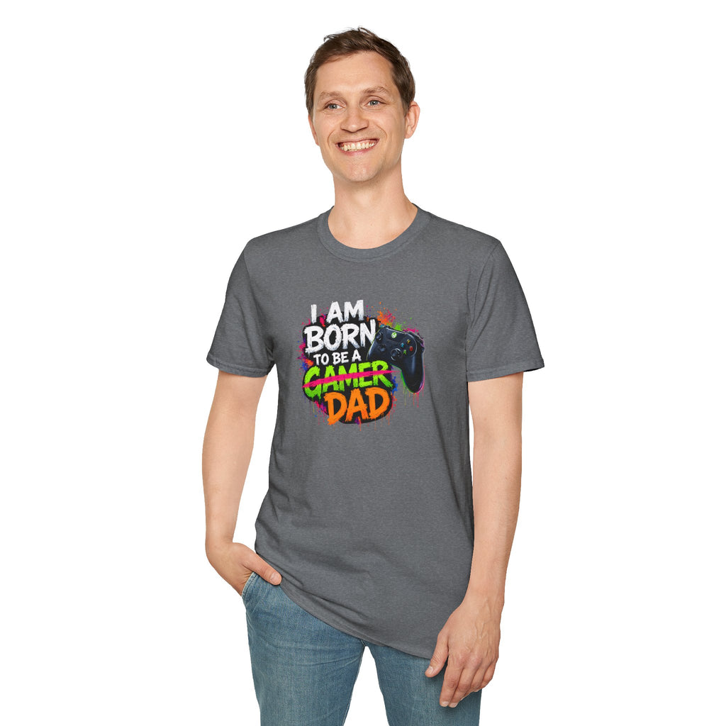 "I Am Born To Be A Gamer Dad" T‑Shirt