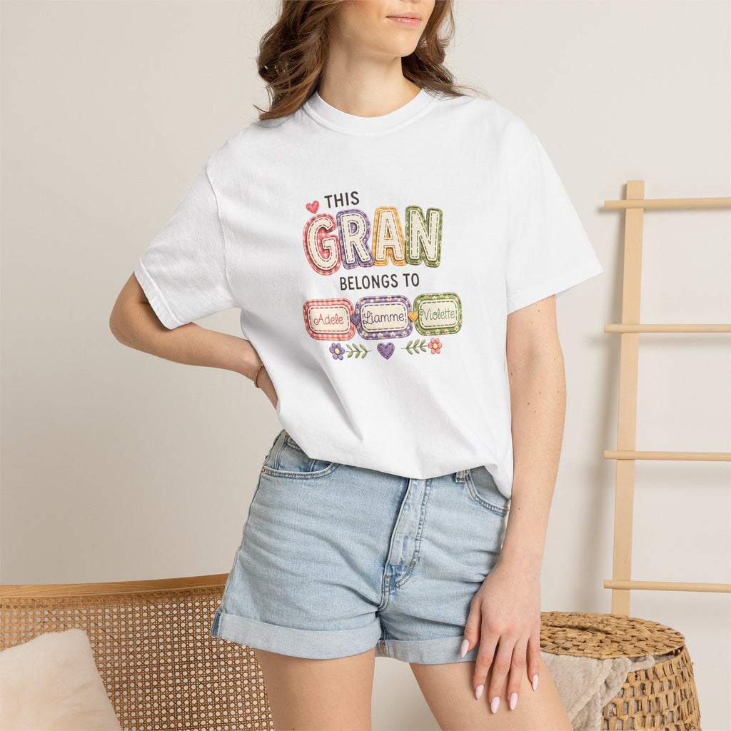 Gran Belongs To T-Shirt — Personalized "This Gran Belongs To" Family Names Tee