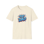 "Top Dad" Blue Graffiti Father T-Shirt