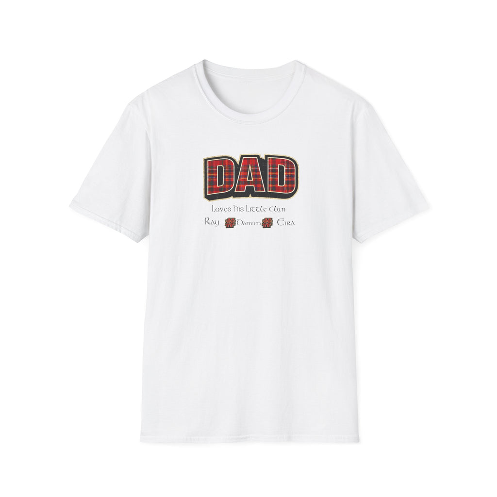 Dad Plaid Design T-Shirt – Rustic Father’s Day Gift