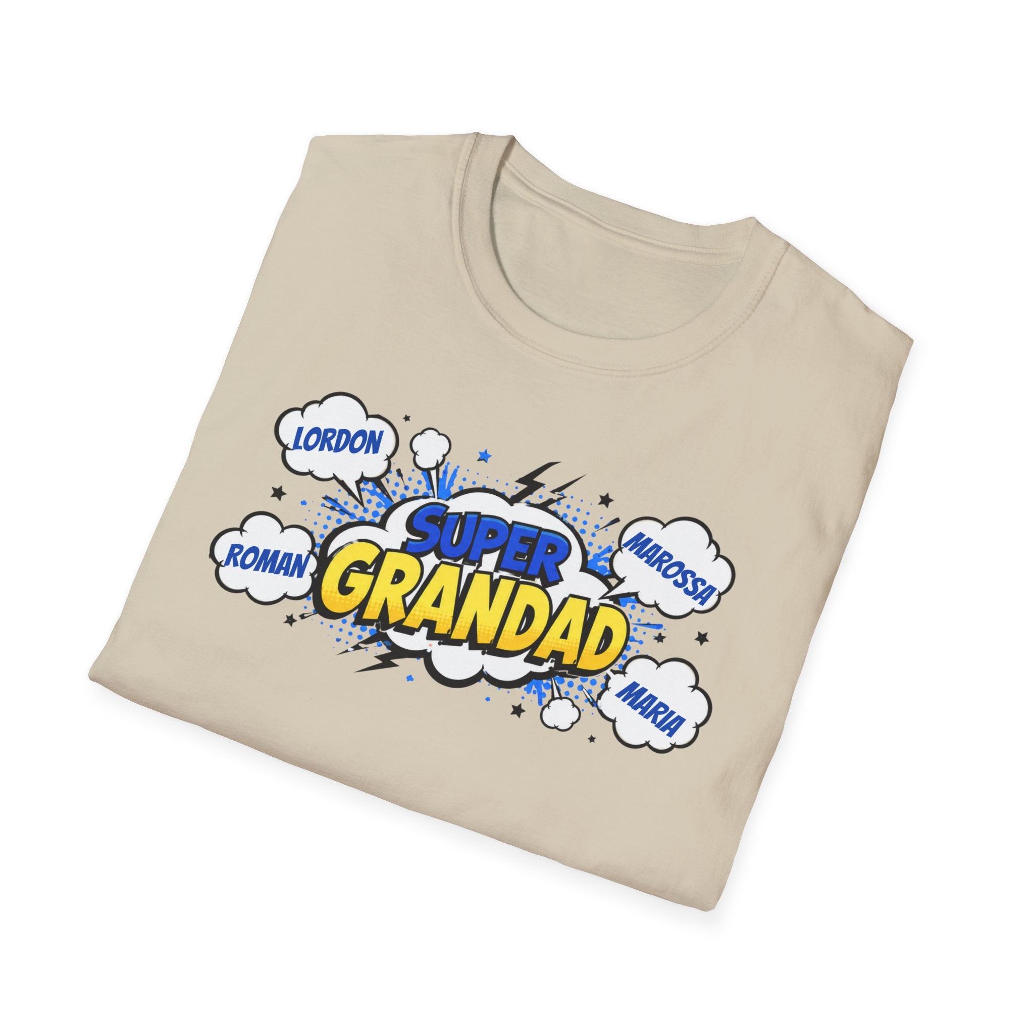 Super Grandad Comic-Style T-Shirt