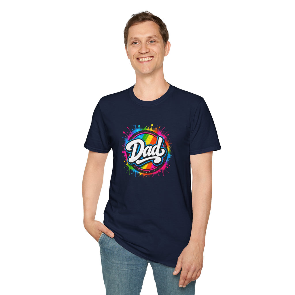 Dad Rainbow Graphic T-Shirt