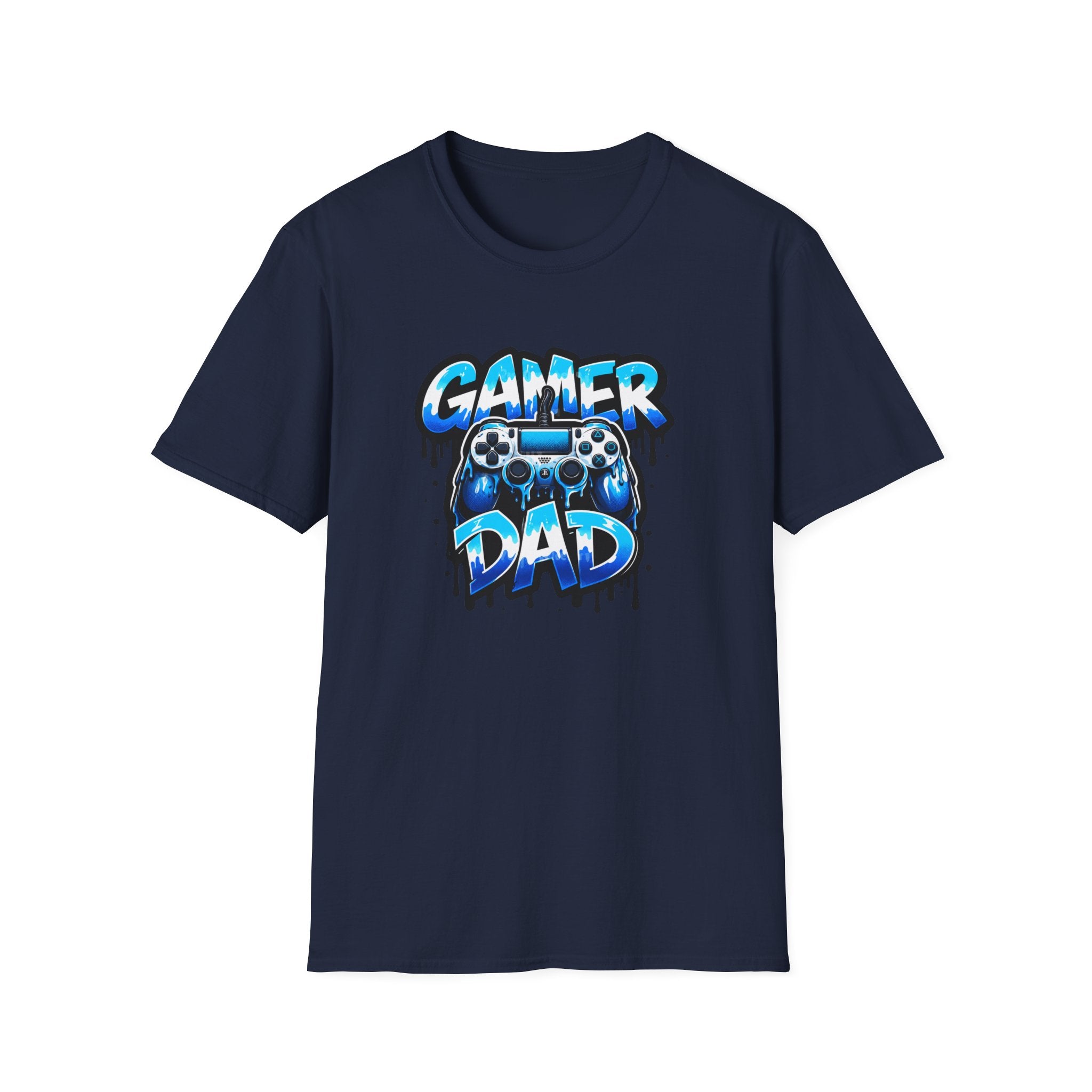 Gamer Dad T-Shirt — Blue Controller T-shirt