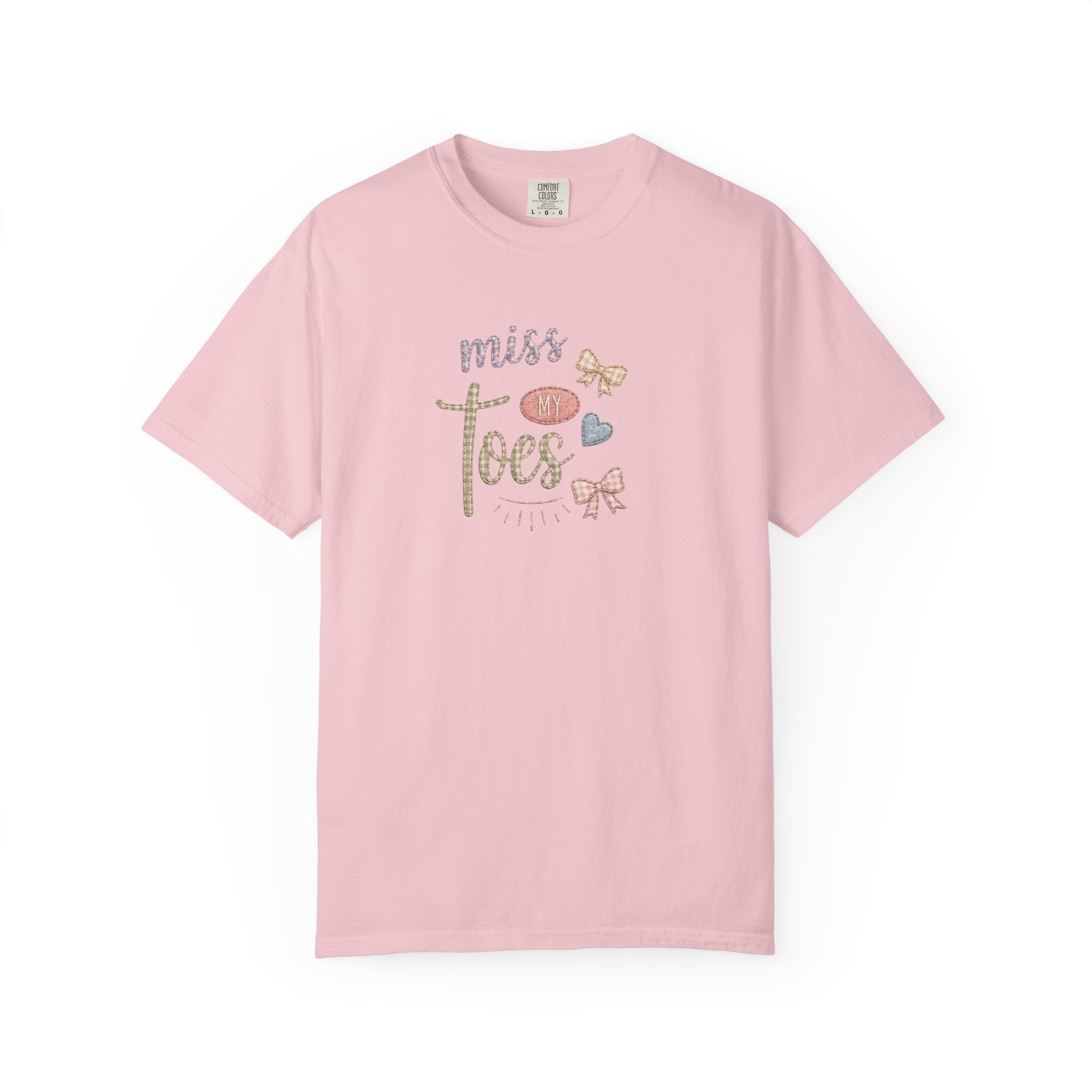 Miss My Toes Graphic T-Shirt – Cute Baby Feet & Bows Tee