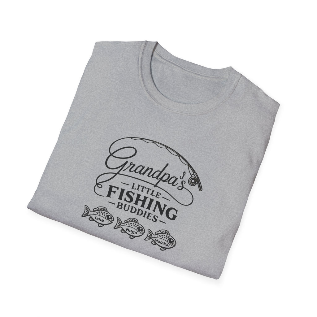 Grandpa's Little Fishing Buddies T-Shirt — Father's Day Fisherman Gift