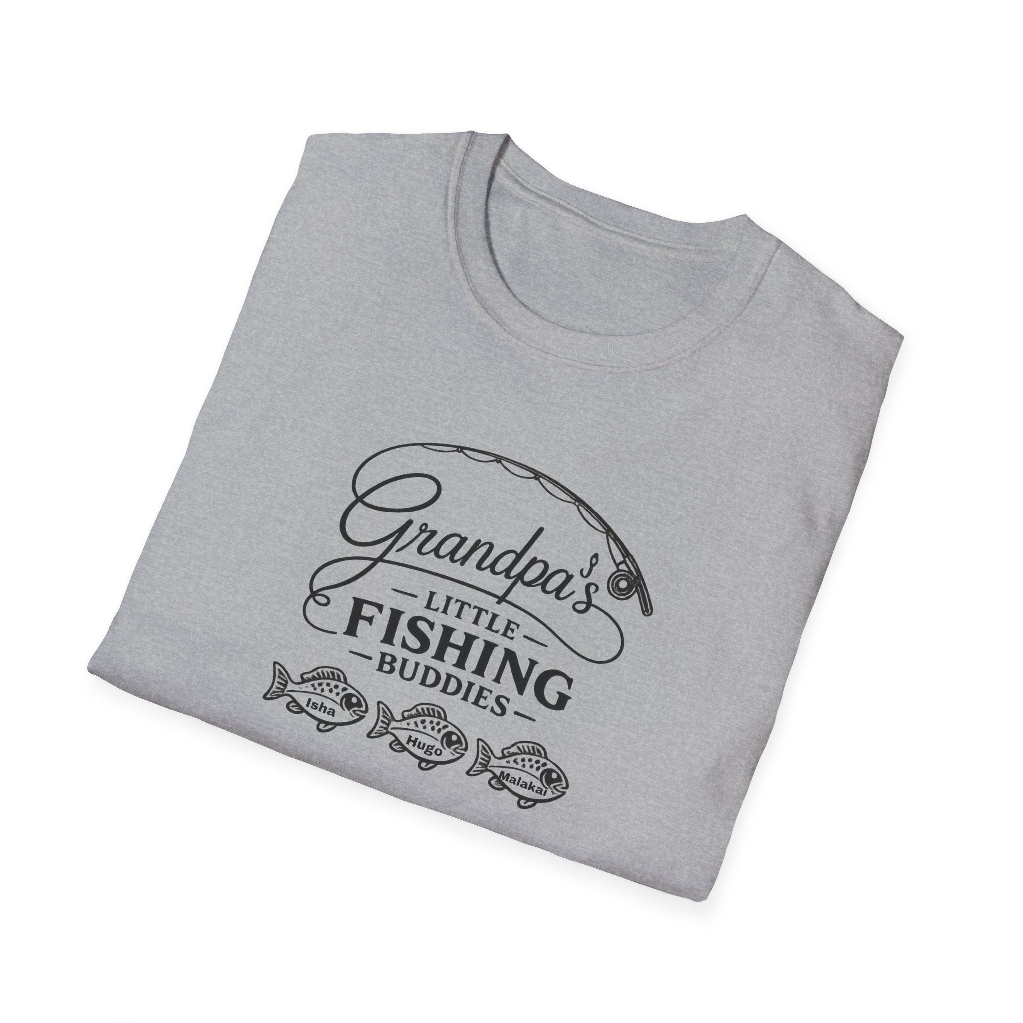 Grandpa's Little Fishing Buddies T-Shirt — Father's Day Fisherman Gift