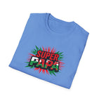 Super Papa Welsh Flag/ Wales themed Graphic T-Shirt — Father’s Day Comic-Style Dad Shirt