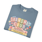 Grandma's Club T-Shirt — Cute Floral 'Grandma's Club' Rules Tee