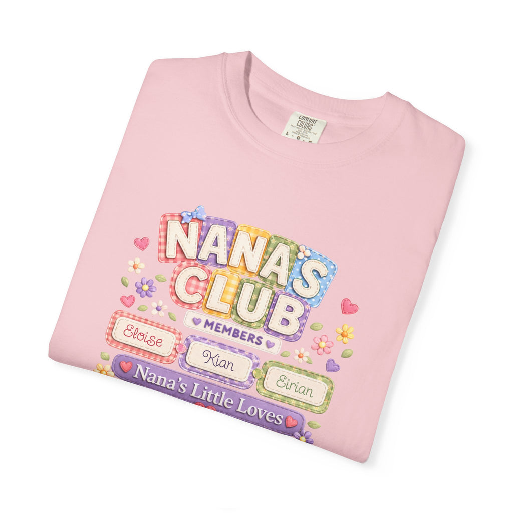 Nana's Club T-Shirt — 'Nana's Little Loves' Cute Floral Grandma Tee