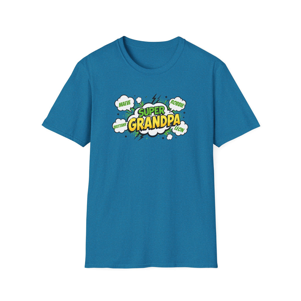Super Grandpa T-Shirt – Comic Book Style Grandfather Gift