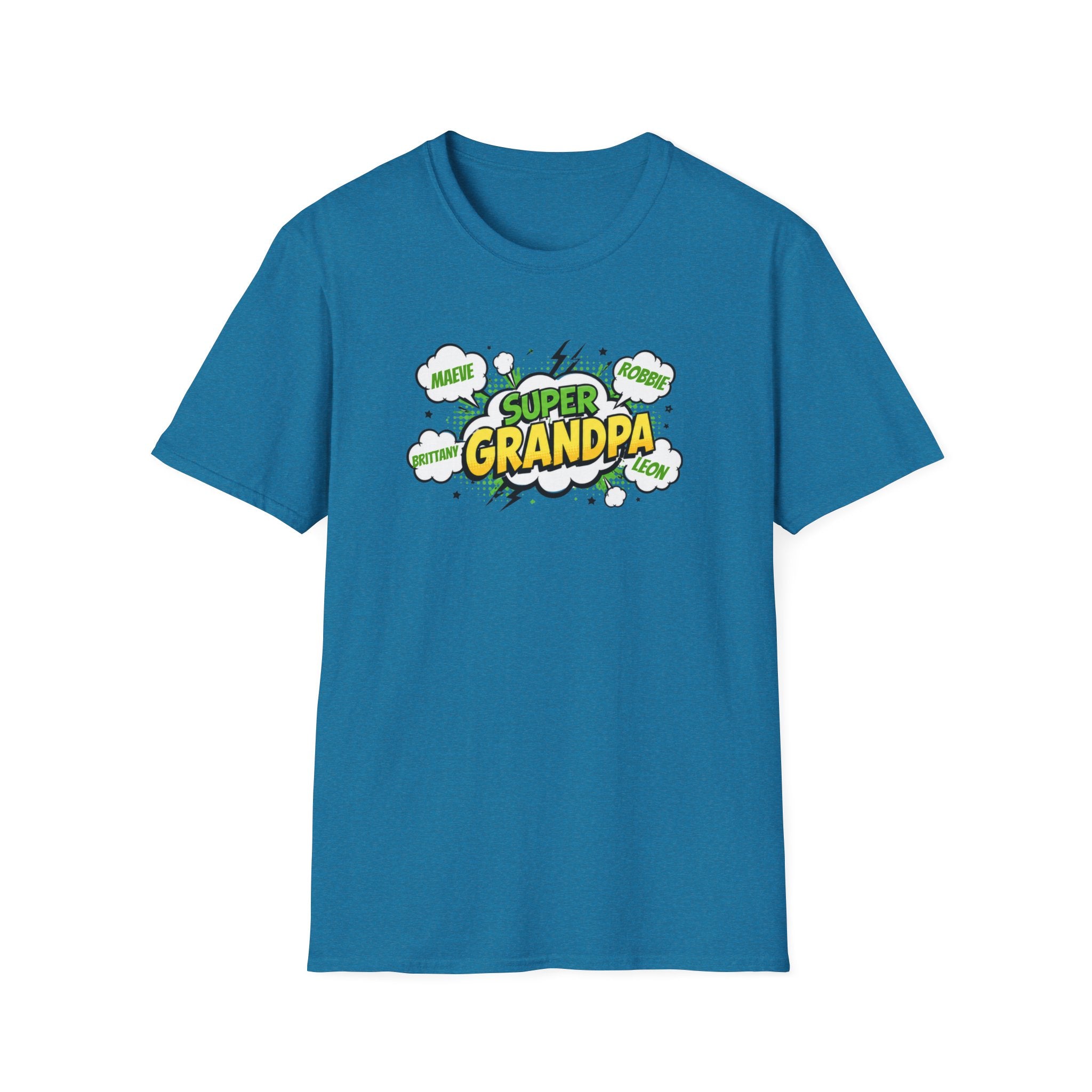 Super Grandpa T-Shirt – Comic Book Style Grandfather Gift