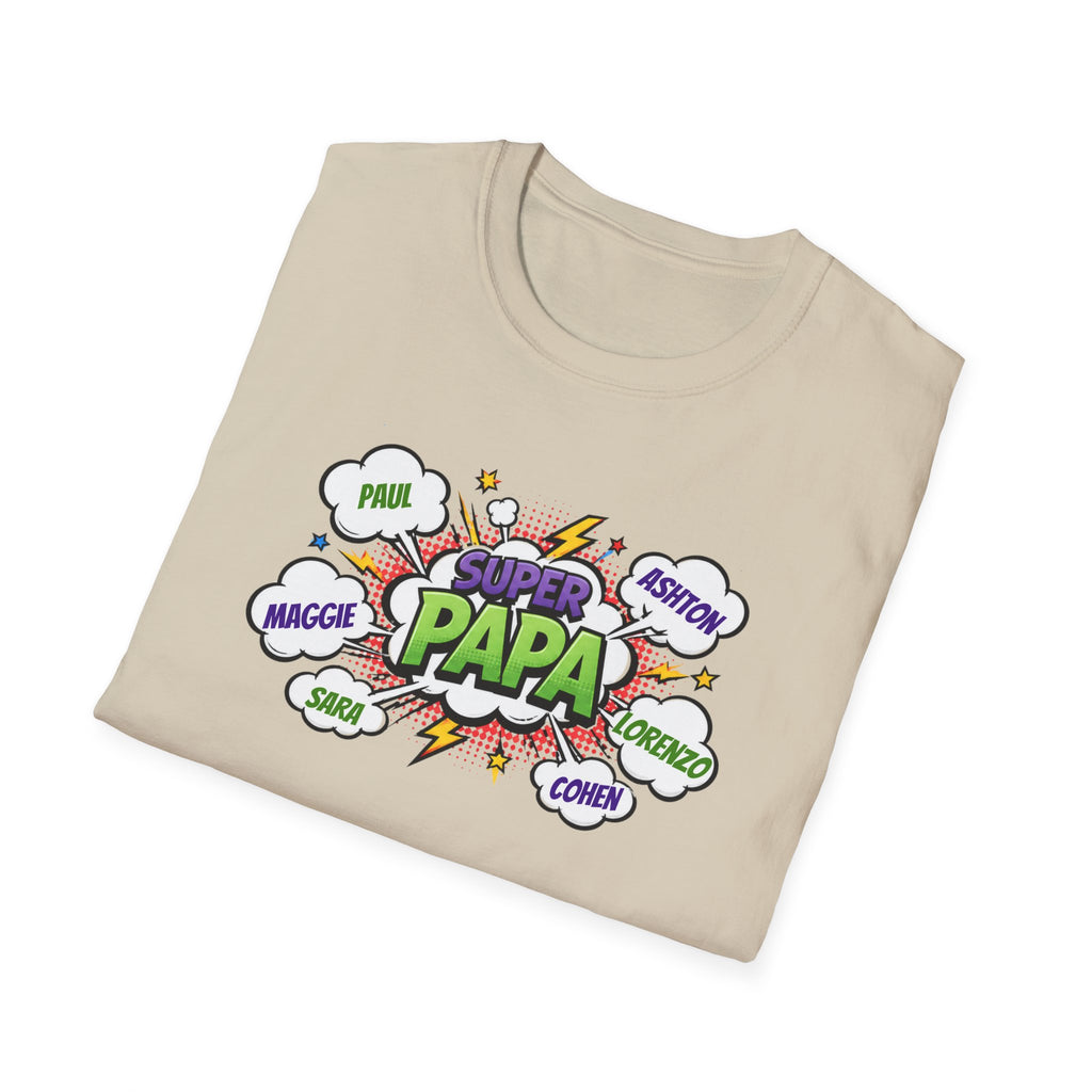 Super Papa Comic T-Shirt — Funny Father’s Day Gift