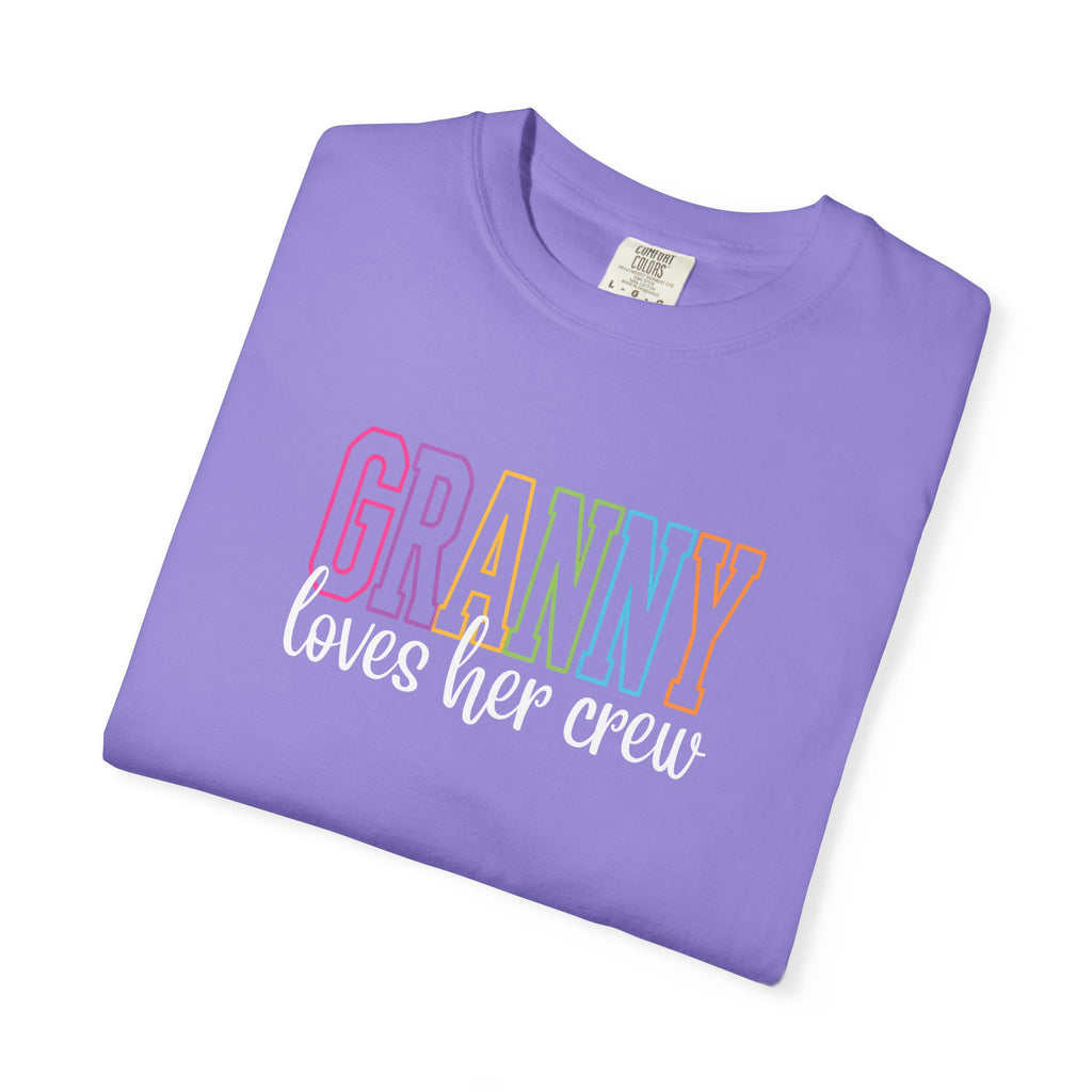 Grandma Loves Her Crew T‑Shirt — Pastel Family Grandma Tee