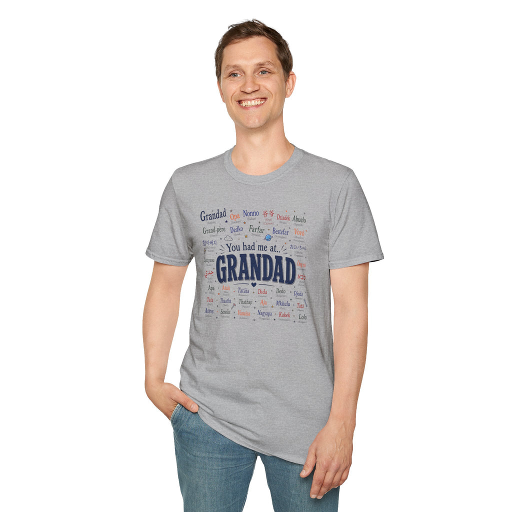 Grandad Word Cloud T-Shirt — "You had me at... GRANDAD" Father’s Day Gift