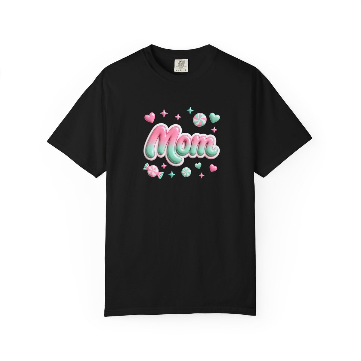 Mom Pastel Candy Script T-Shirt