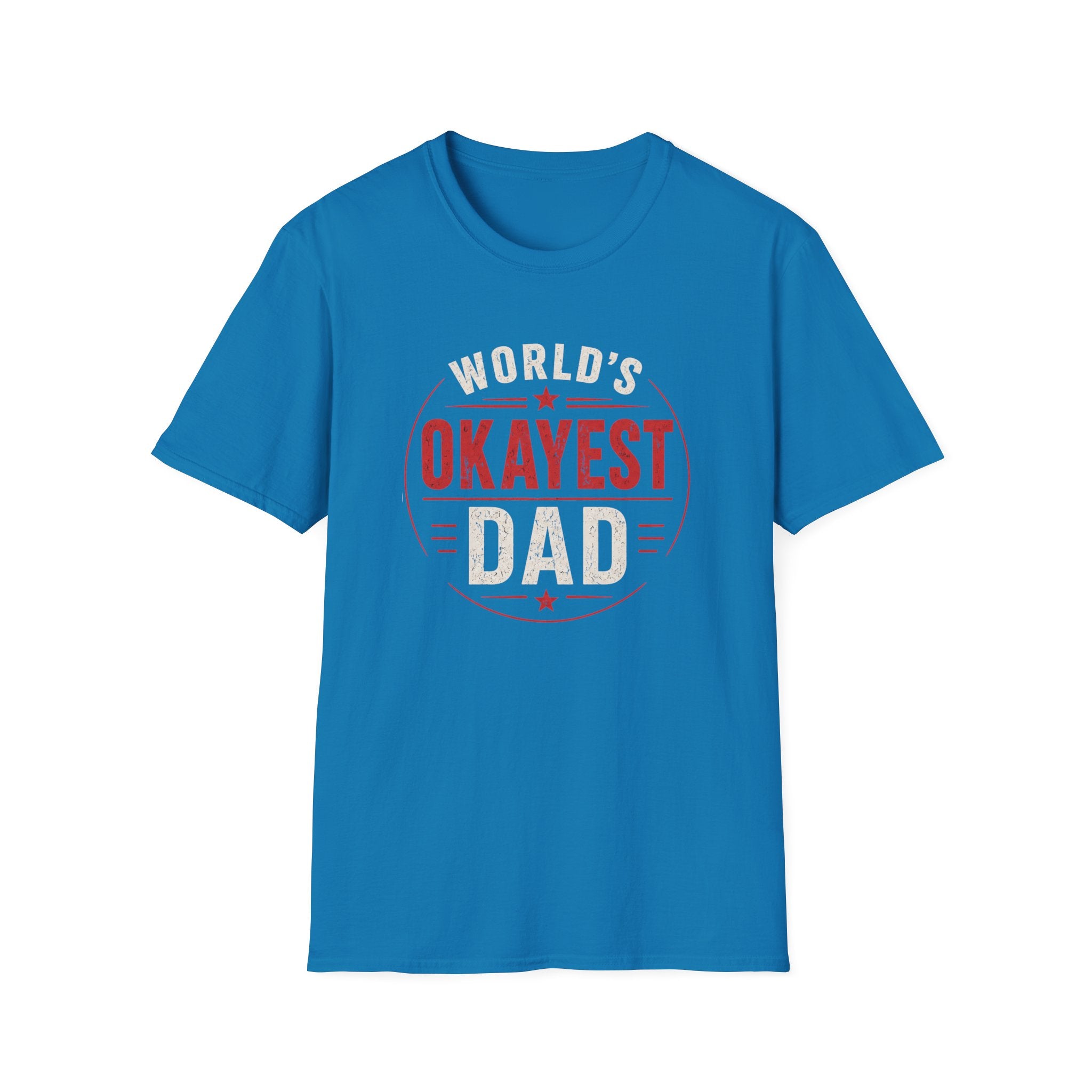 Funny "World's Okayest Dad" T-Shirt – Humorous Father's Day Gift