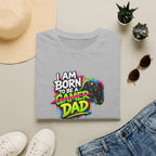 "I Am Born To Be A Gamer Dad" Neon T‑Shirt
