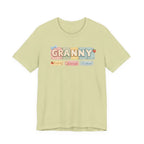 Granny Retro Nameplate T‑Shirt — Personalized Grandma Tee