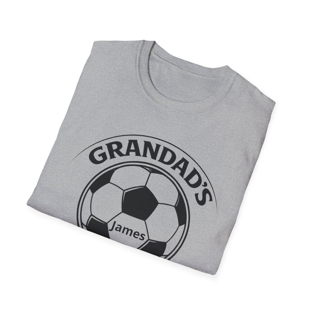 Grandad's Little Football Buddy T-Shirt — Personalized Soccer Dad/Grandpa Gift