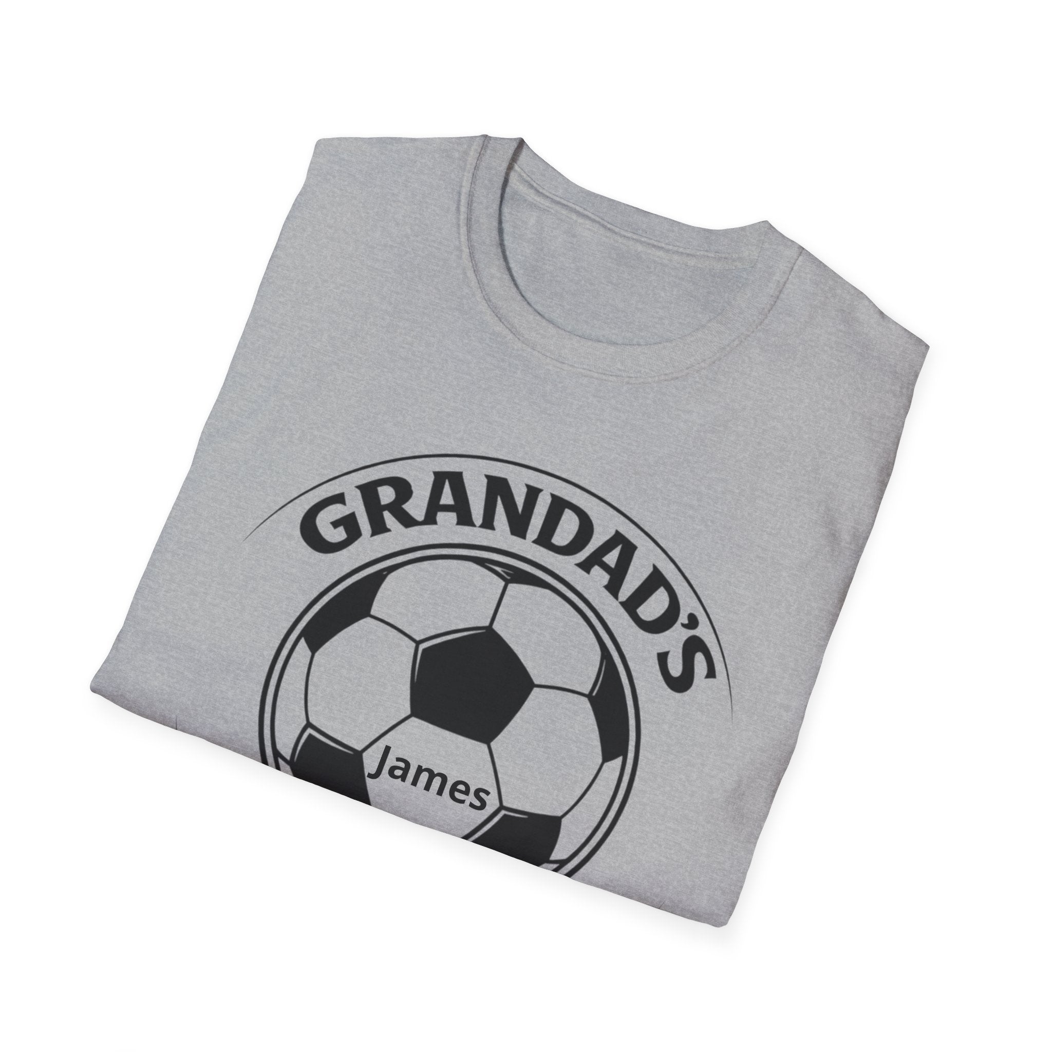 Grandad's Little Football Buddy T-Shirt — Personalized Soccer Dad/Grandpa Gift