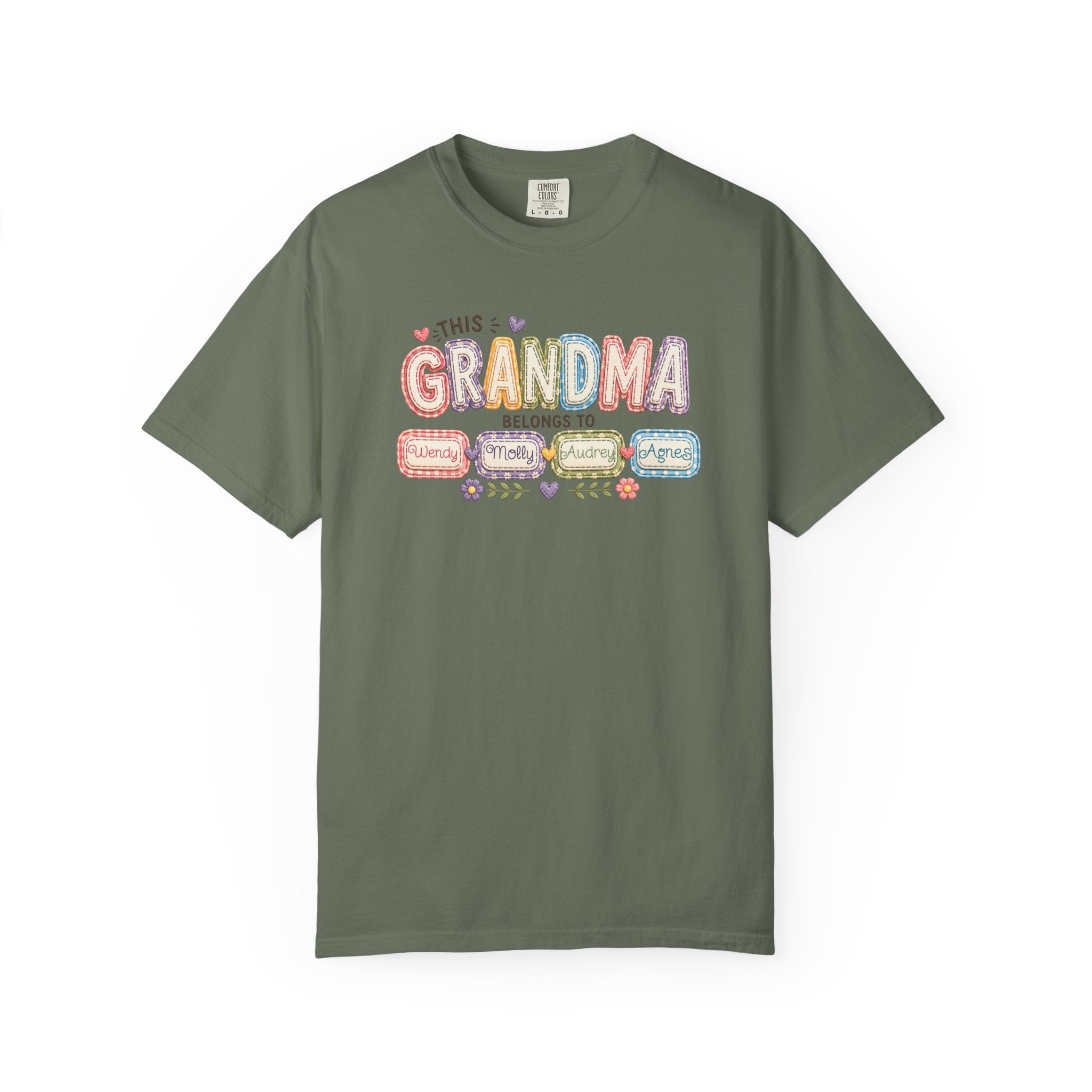 Grandma Belongs To Cute Pastel Family Names T-Shirt